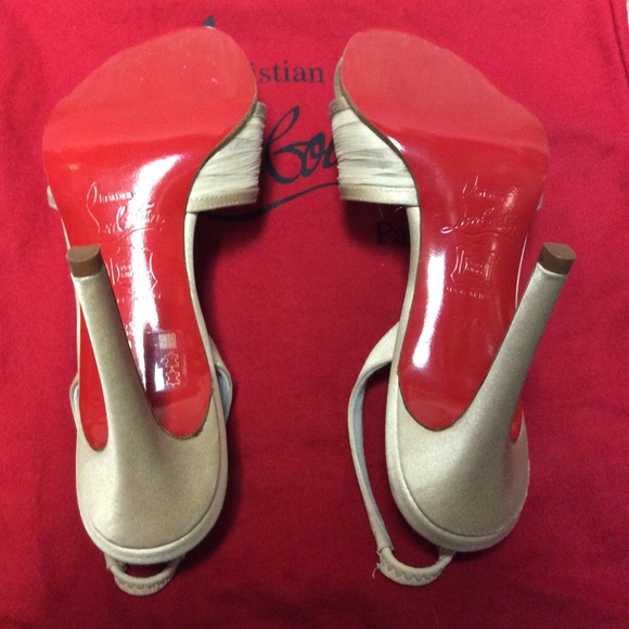 Christian Louboutin Mauresmo Chiffon Slingbacks - Picture 5 of 8